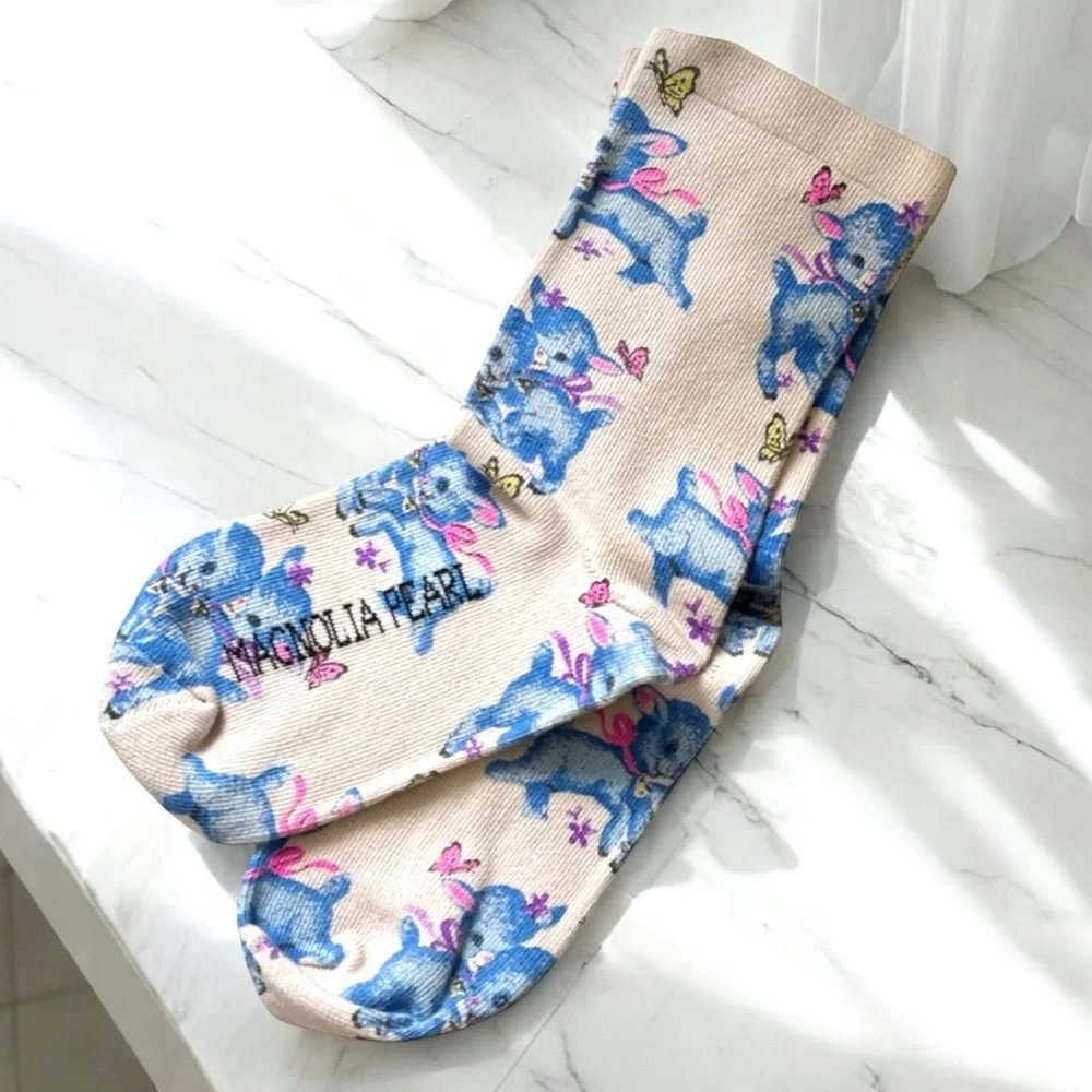 Magnolia Pearl Bah Bah Lamb Socks NWT
